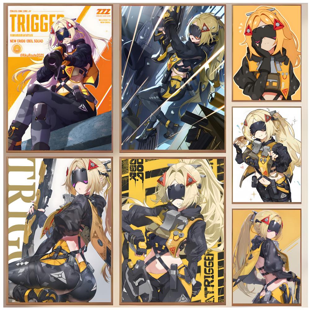 Interior Design Zoning - Pôster Sharp Attacker Trigger Z-Zenless Zone