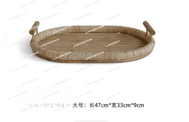 Bandeja de Rattan com Alças -  - Rattan Tray Handle avaliação e preço