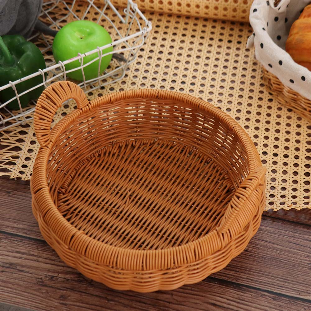 Cesta de Armazenamento Grande  - Rattan Tray Handle avaliação e preço