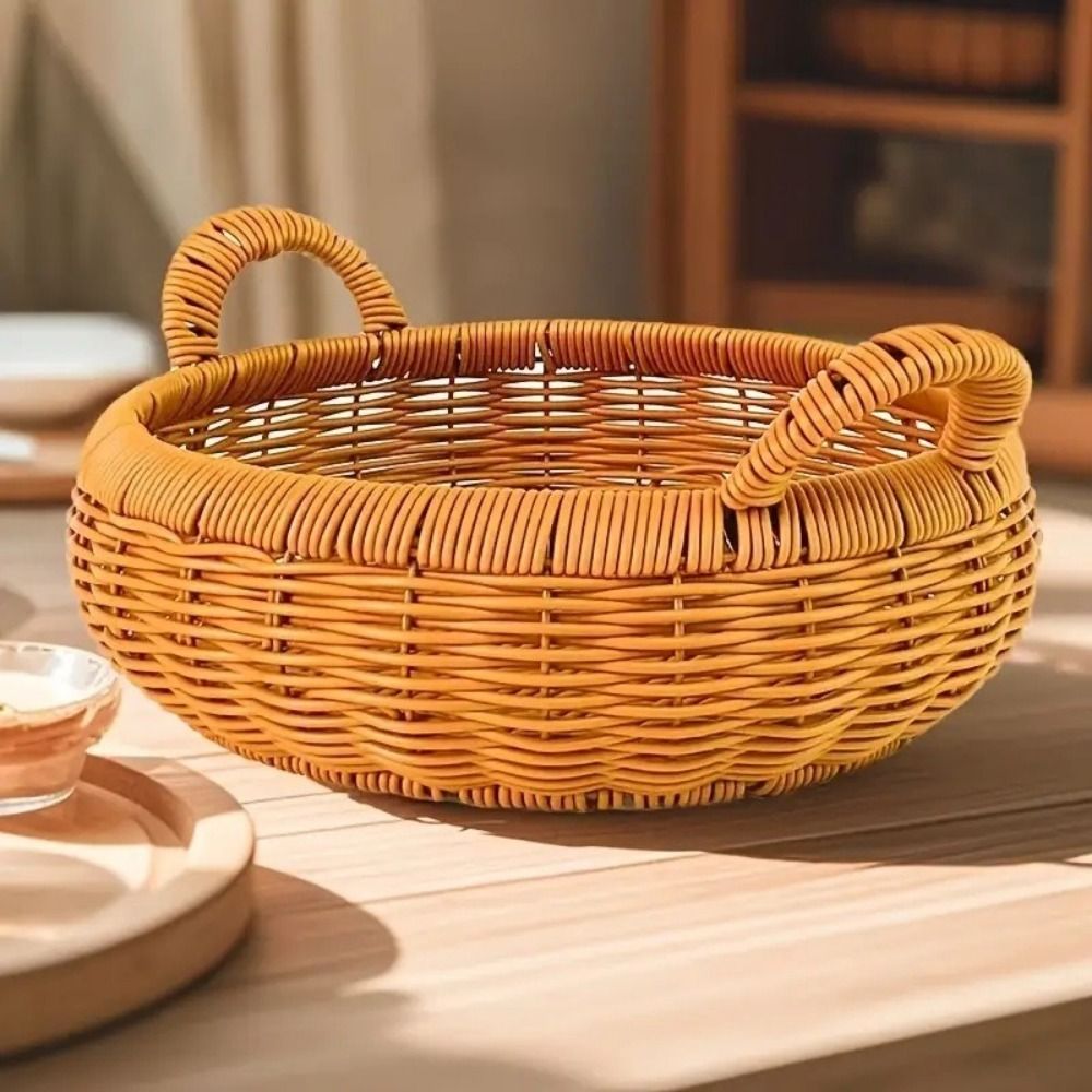 Cesta de Armazenamento Grande  - Rattan Tray Handle avaliação e preço