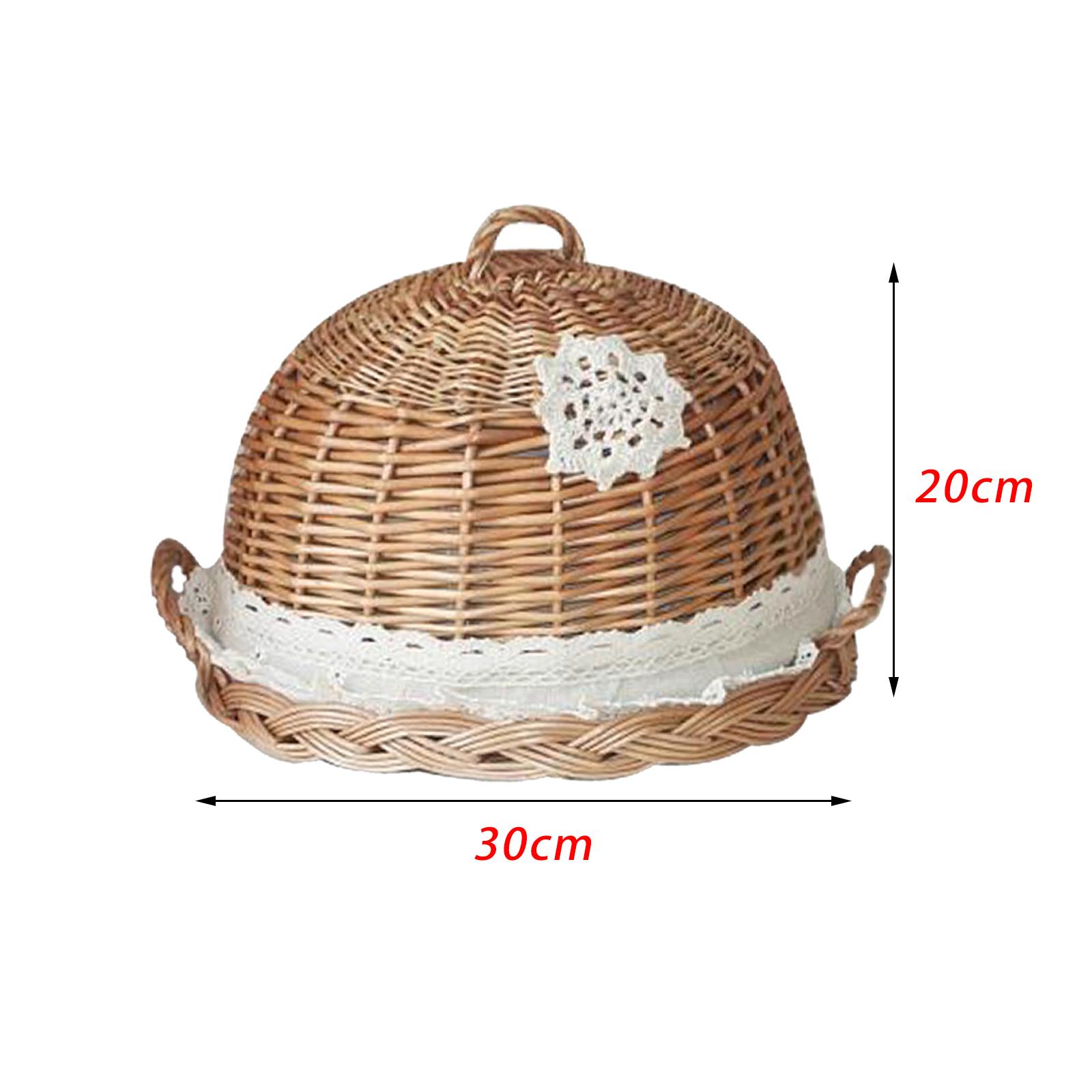 Tampa de Cúpula para Alimentos - Rattan Tray Handle avaliação e preço