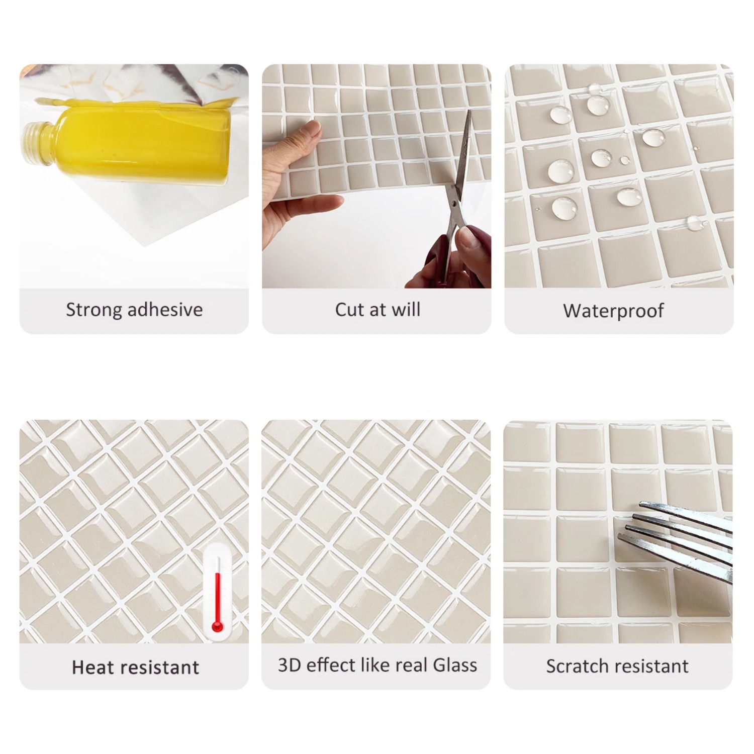 10 Folhas de Papel de Parede V - Wall Panel 3D Texture avaliação e preço