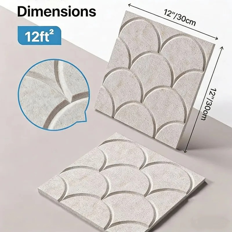 Painel Acústico Autoadesivo em - Wall Panel 3D Texture avaliação e preço