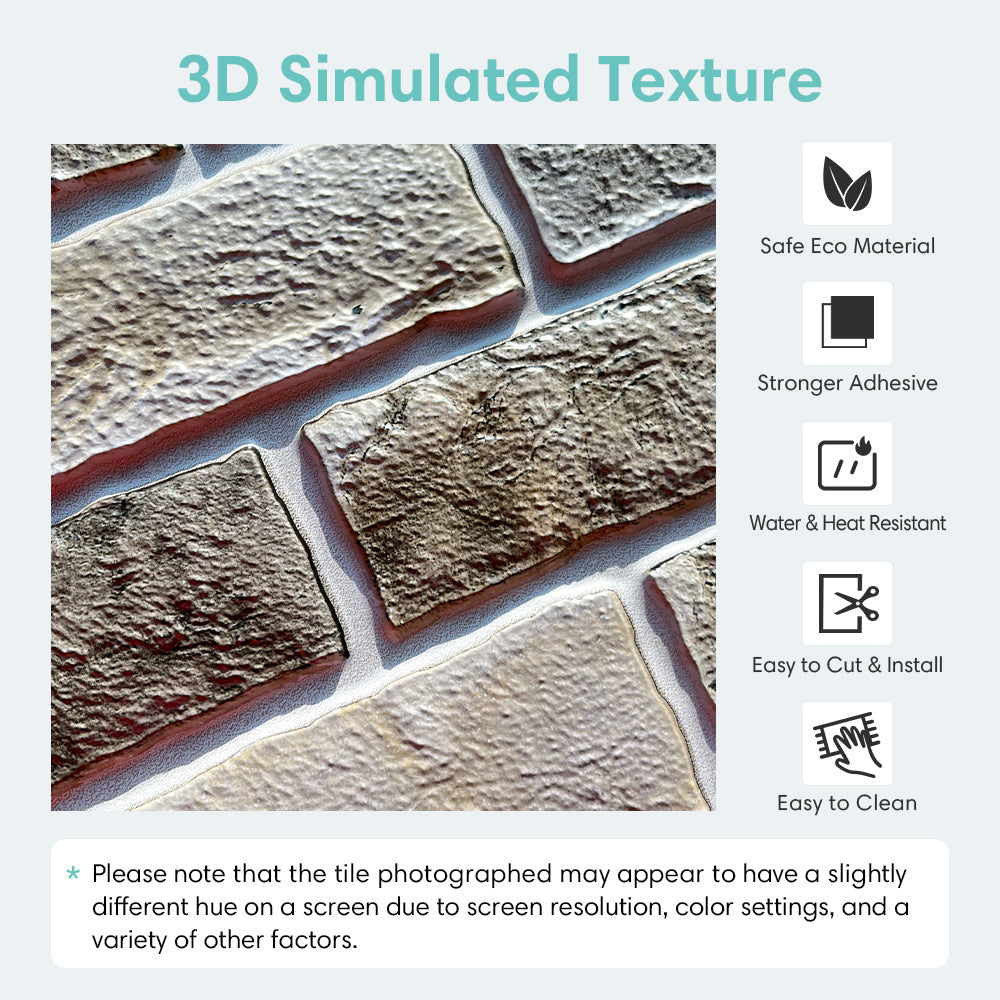 10 peças 3d falso tijolo casca - Wall Panel 3D Texture avaliação e preço