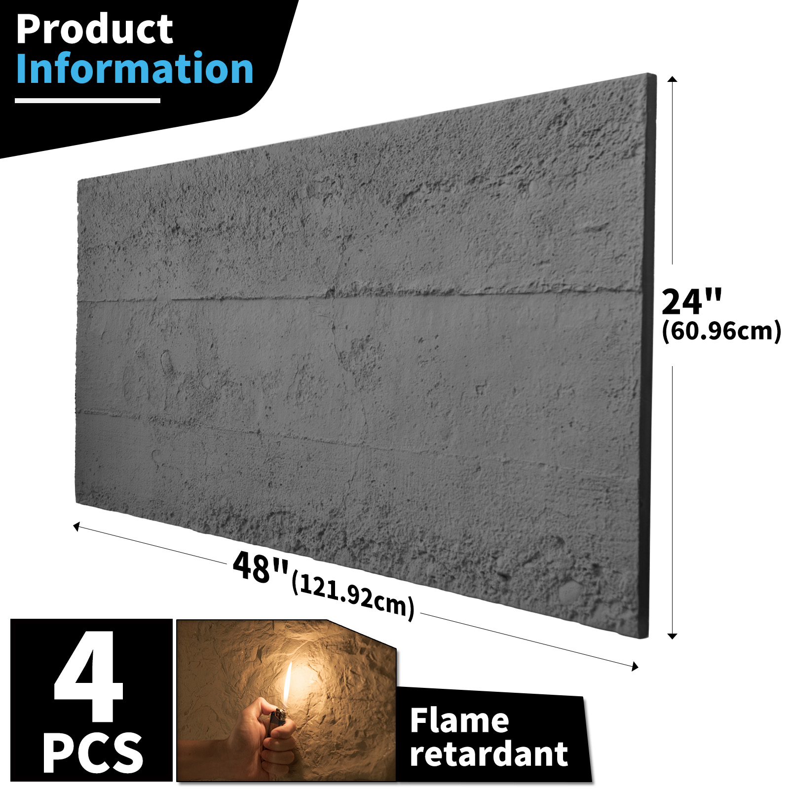 Art3D-3D Cimento Textura Paine - Wall Panel 3D Texture avaliação e preço