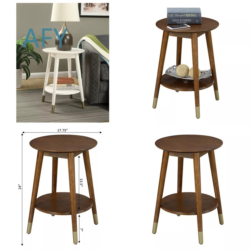 Mesa Lateral de Madeira com Co - Muji Home Storage avaliação e preço