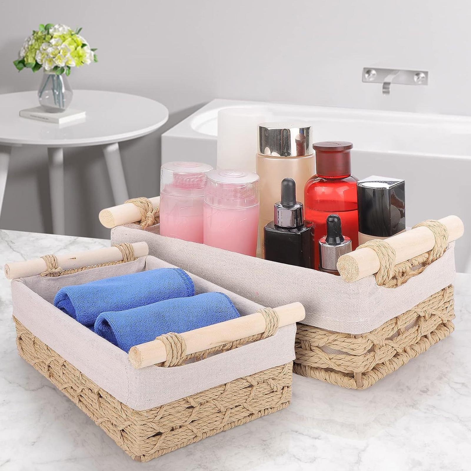 Cesto Organizador com Alças e  - Rattan Tray Handle avaliação e preço