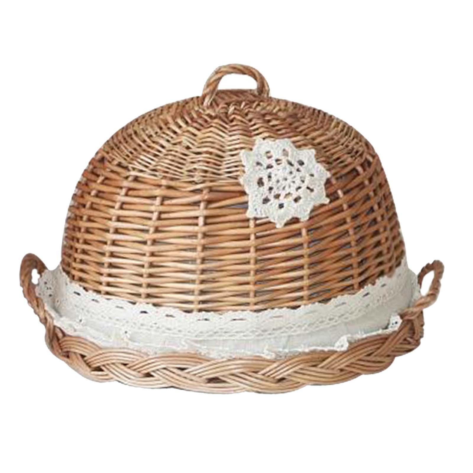 Tampa de Cúpula para Alimentos - Rattan Tray Handle avaliação e preço