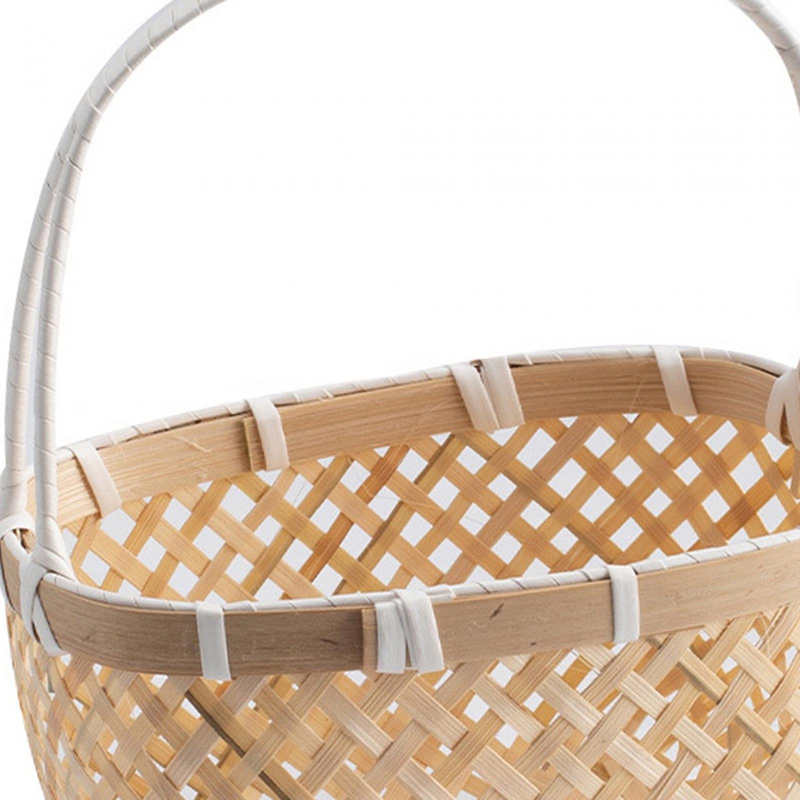 Cesta Multiuso de Vime com Alç - Rattan Tray Handle avaliação e preço