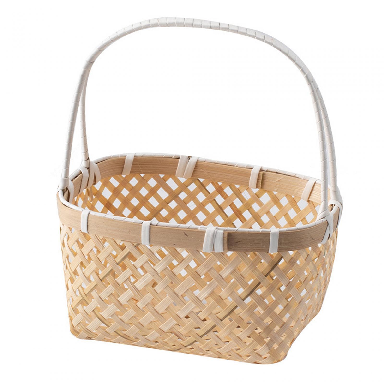 Cesta Multiuso de Vime com Alç - Rattan Tray Handle avaliação e preço